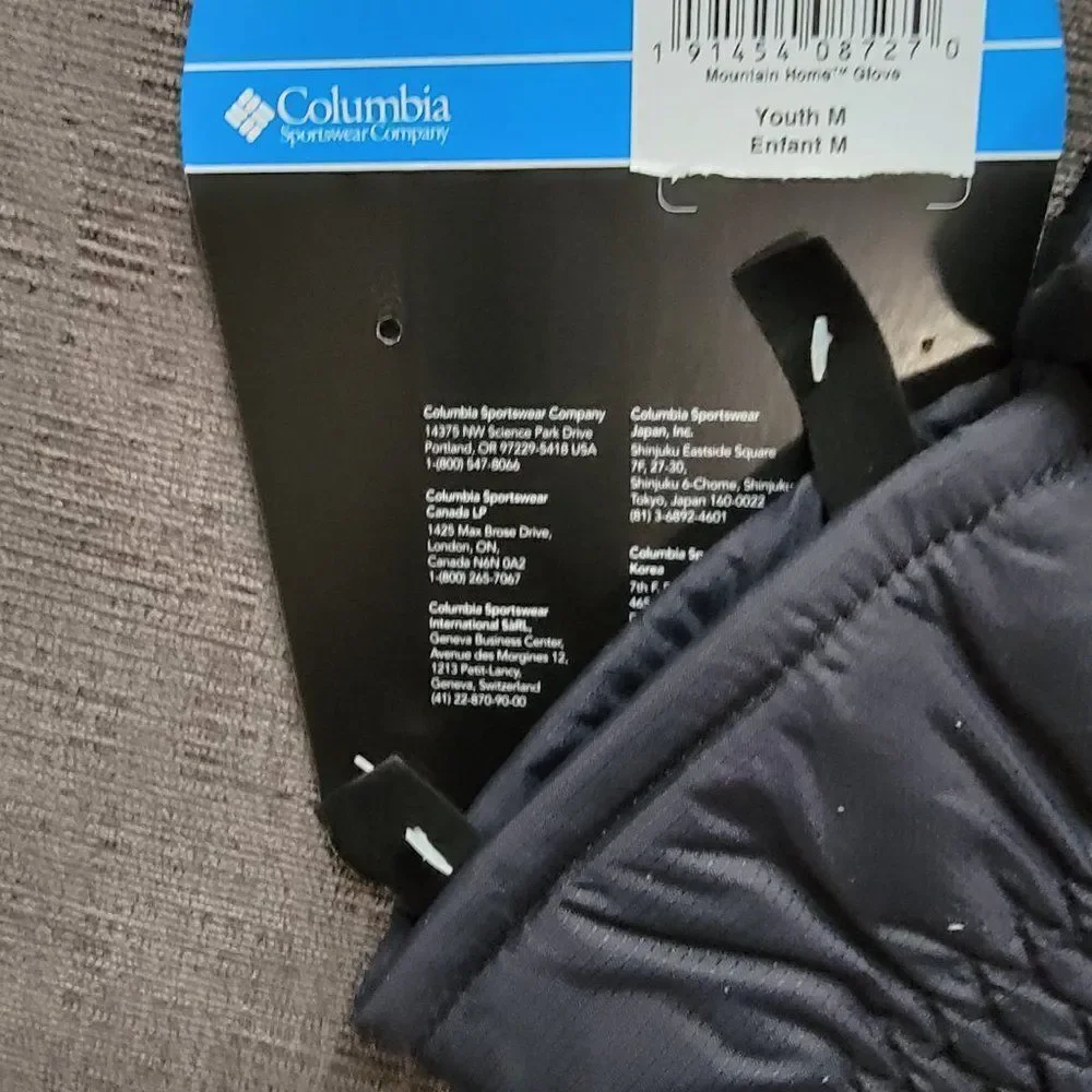 Columbia Youth Boy's Mountain Home Insulated Waterproof Softshell Gloves…